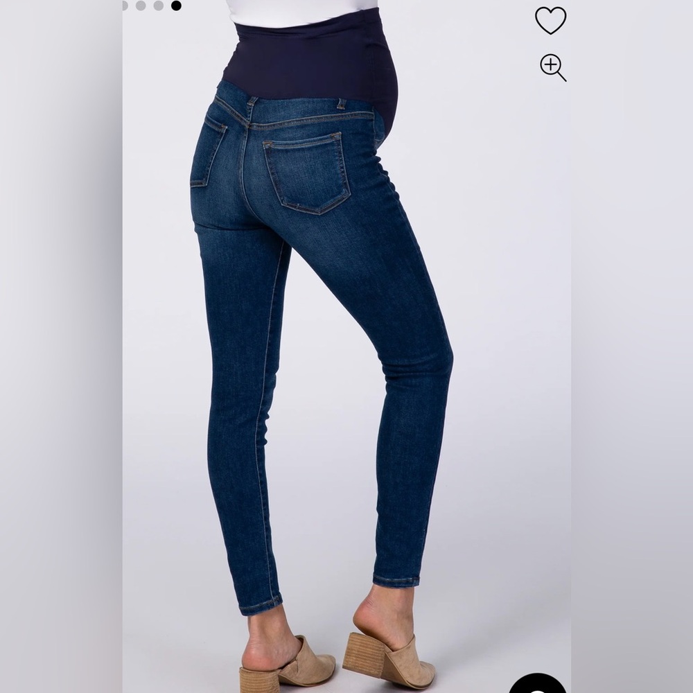 Women's Blue Skinny Jeans - Picture 3 of 6